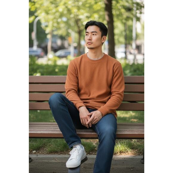 Eddie Bauer Other - Eddie Bauer Mens Paprika Thermal Crew Neck Long Sleeve Size Small